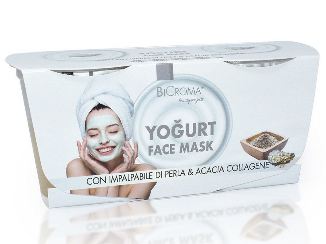 Zpevňující jogurtová maska pro pevnější a hladší pleť 2 × 90 ml
