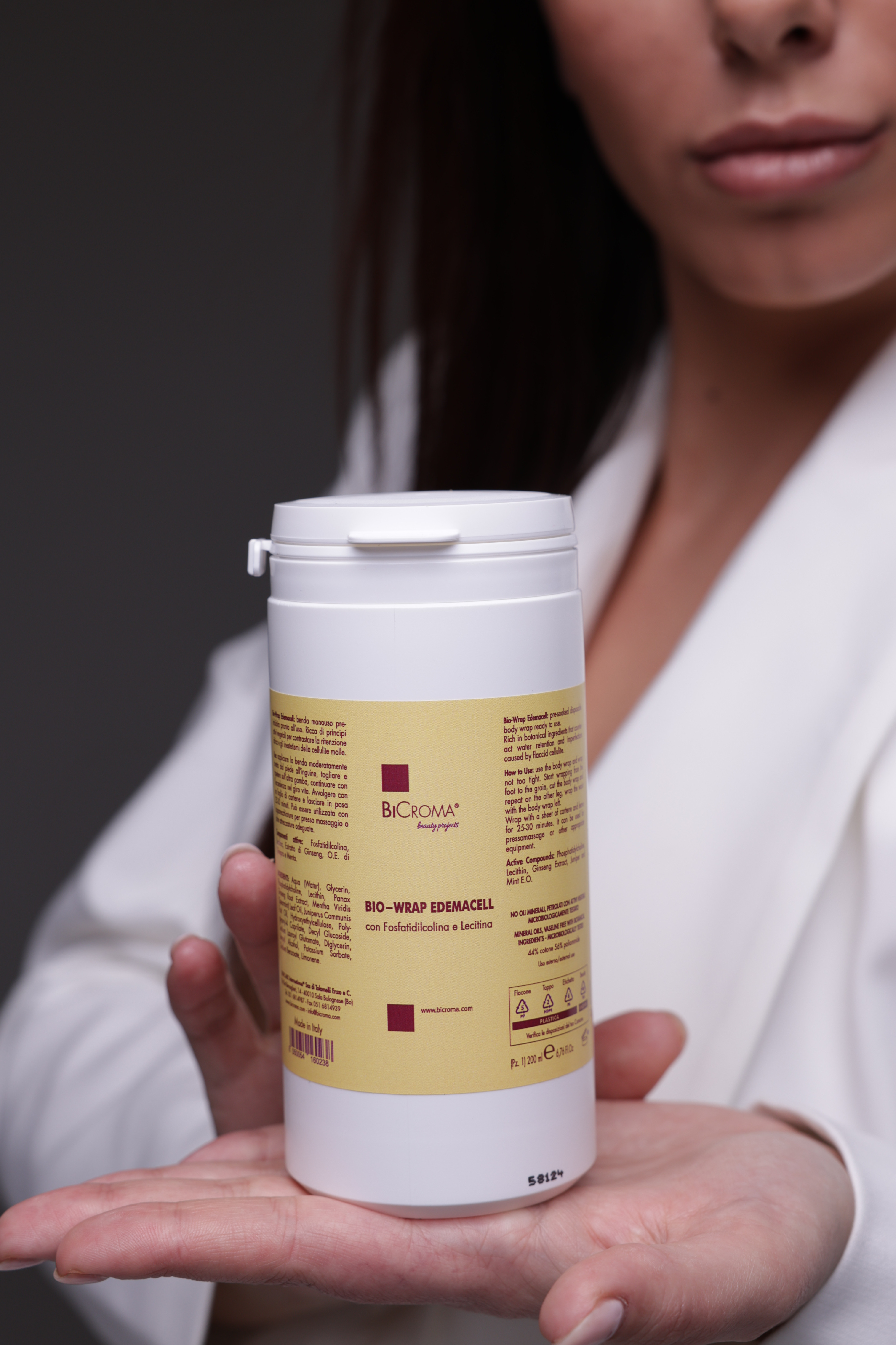 BIO jednorázový obvaz Edemacell pro střední projevy celulitidy 200 ml – detail
