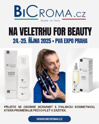 Bicroma míří na veletrh FOR BEAUTY 2025! 💙 Přijďte nás navštívit 24.–25. října 2025 v PVA EXPO PRAHA (Letňany) a objevte...